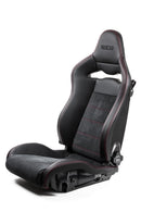 Sparco Seat SPX Special Edition Black/Red w/ Gloss Carbon Shell - Left