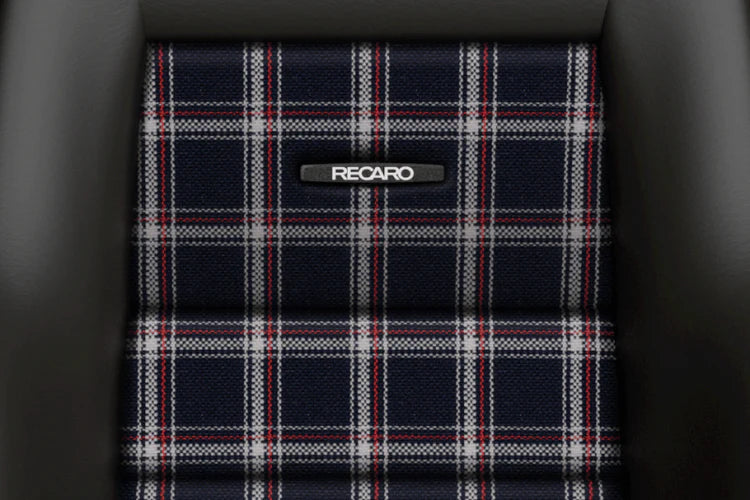 Recaro Classic LX Seat in Black Leather with Classic Checkered Fabric