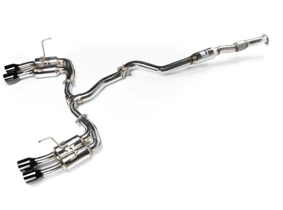 Invidia 2022+ Subaru WRX Gemini Single Layer Quad Black Tip Cat-Back Exhaust (HS22WRXGM4SB)