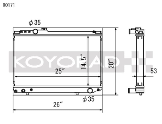 Koyo 86-92 Toyota Supra NA/Turbo (MT) Radiator (R0171)