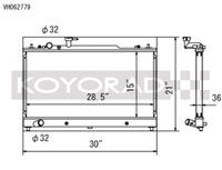 Koyo 06-08 Mazdaspeed 6 2.3L Turbo Radiator