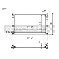 Koyo 08-09 Mitsubishi Evolution X (AT/MT) / Ralliart Turbo Radiator