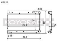 Koyo 99-01 Subaru Impreza RS / Outback 99-02 Subaru Forester 2.5L Performance Radiator