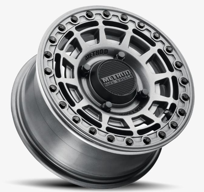 Method MR415 Beadlock 15x7 / 5+2/38mm Offset / 4x156 / 132mm CB Graphite Wheel - Gloss Graphite Ring