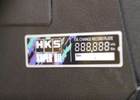 HKS OIL CHANGE RECORD PLATE (51007-AK398)