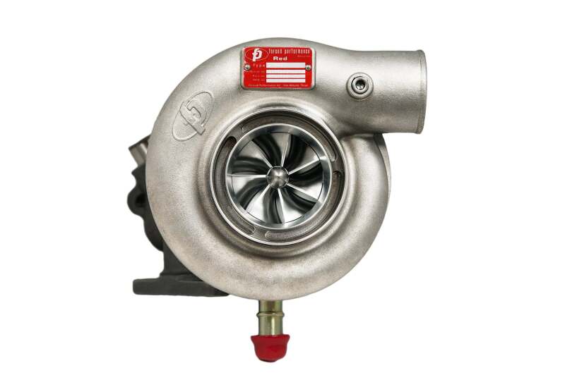 Forced Performance Subaru STi/WRX Red Turbocharger 84mm CH8CM Turbine Housing Internal WG w/Oil Line (2025130)