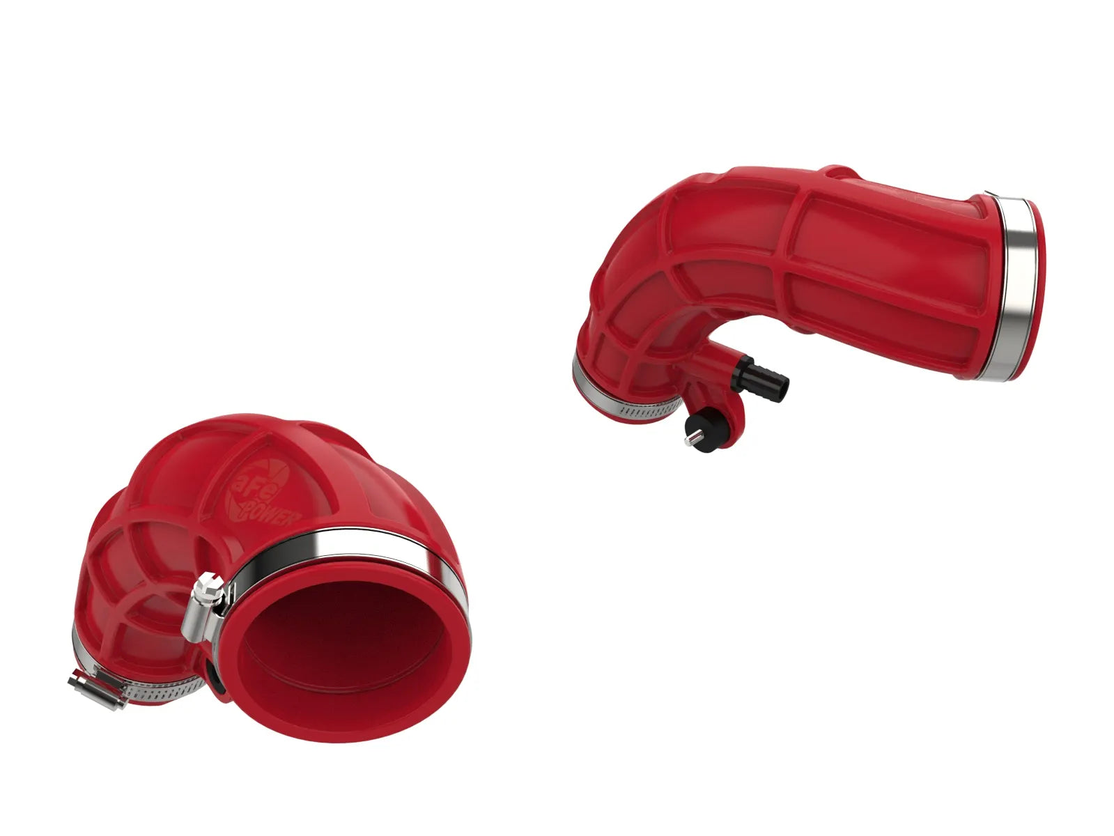 aFe Power 22+ Toyota Land Cruiser (J300) / Sequoia & Tundra V6-3.4L (tt) Red Turbo Inlet Pipes (55-20001-R)