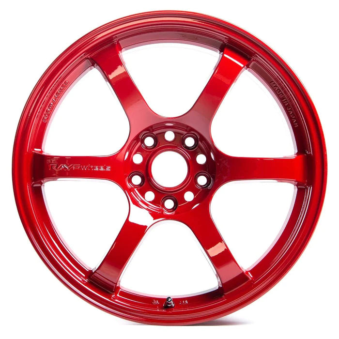 Gram Lights 57DR 18x9.5 +38 5-114.3 MILANO RED WHEEL