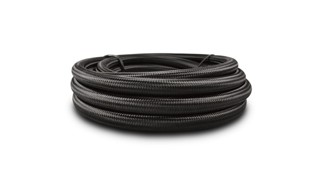 Vibrant -10 AN Black Nylon Braided Flex Hose (10 foot roll) (11970)