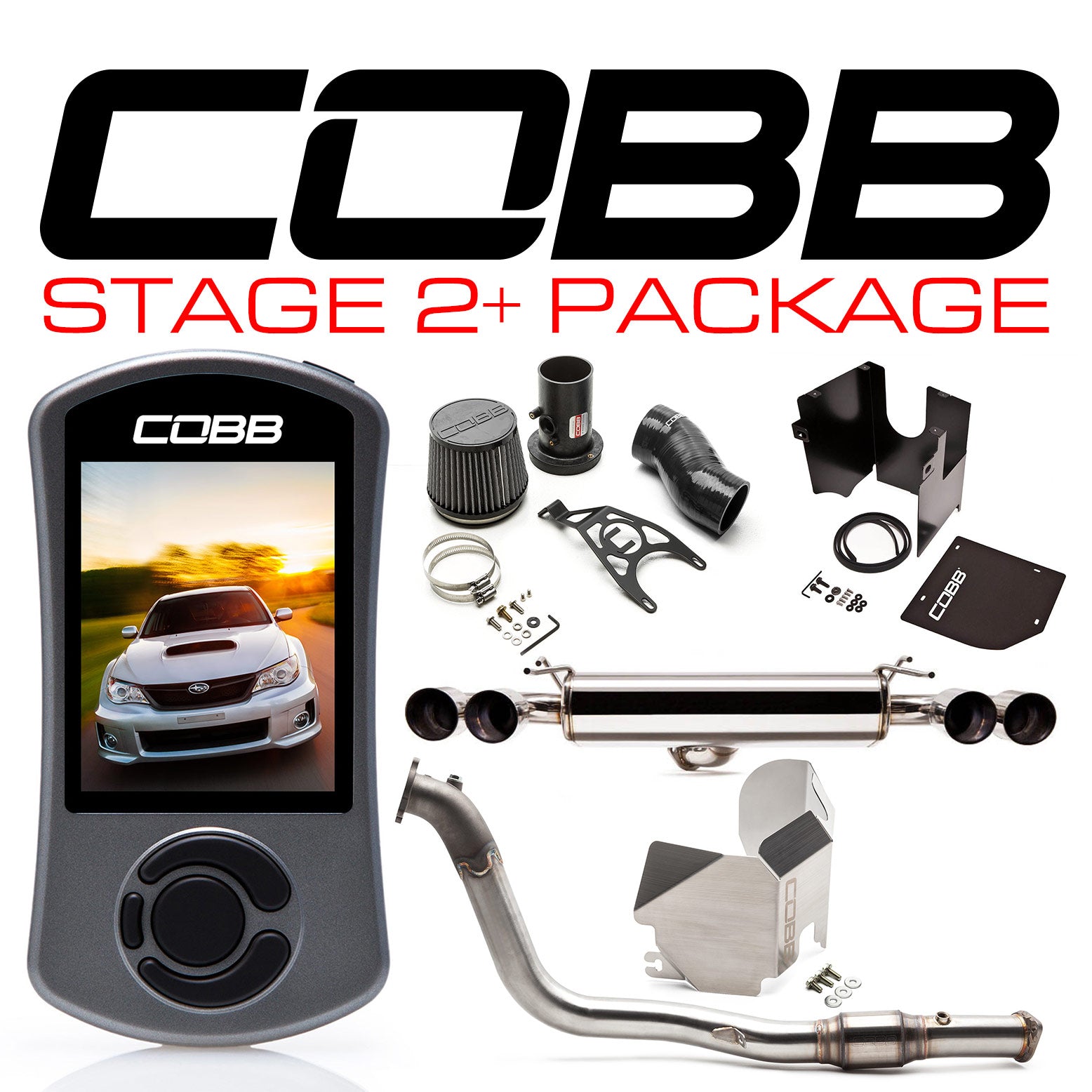 Cobb 11-14 Subaru WRX Hatch Stage 2+ Power Package - Blue (615X72P-BL)