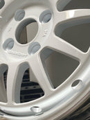 WedsSport Racing 2P 15x7" +35 4x100 White Wheel Set