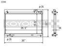 Koyo 03-07 Infiniti G35 Coupe / 03-06 G35 Sedan VQ35DE (MT) Radiator