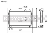 Koyo 70-74 Toyota Celica 1.6/2.0L I4 (MT) Radiator