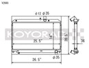 Koyo 04-08 Mazda RX-8 1.3L (MT) Radiator