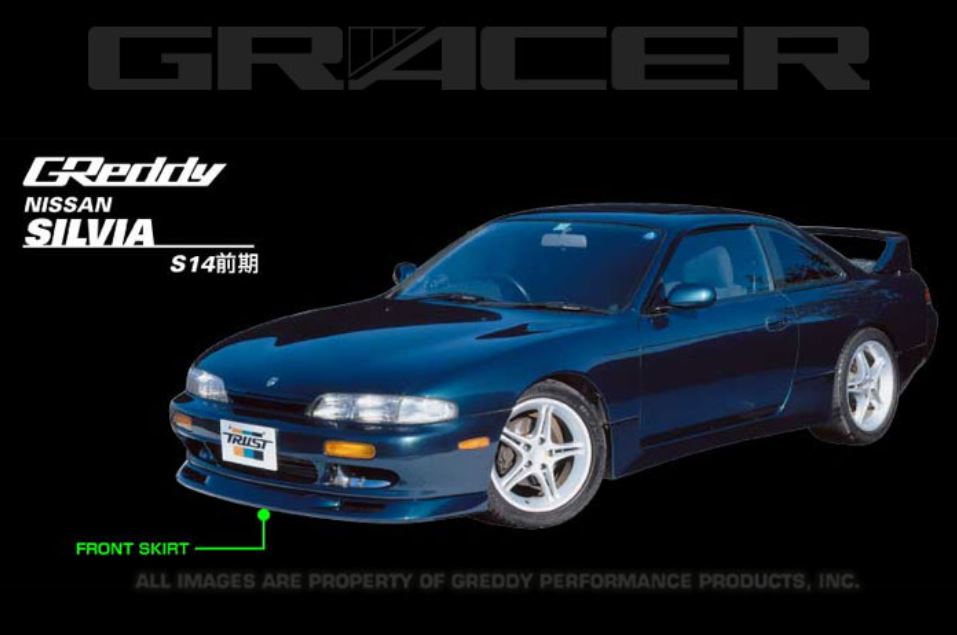 GReddy 95-96 Nissan 240SX Urethane Front Lip Spoiler  (17020036)