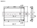 Koyo Nissan 89-93 Skyline GT-R/GT-S 2.6L (t)/88-94 Cefiro 2.0L (t)/89-93 Laurel 2.0L (t) Radiator