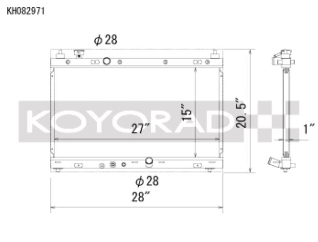 Koyo 15-20 Honda Fit 1.5L Radiator