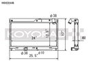 Koyo 93-95 Mazda RX-7 1.3L Turbo N-FLO (Dual Pass) Radiator