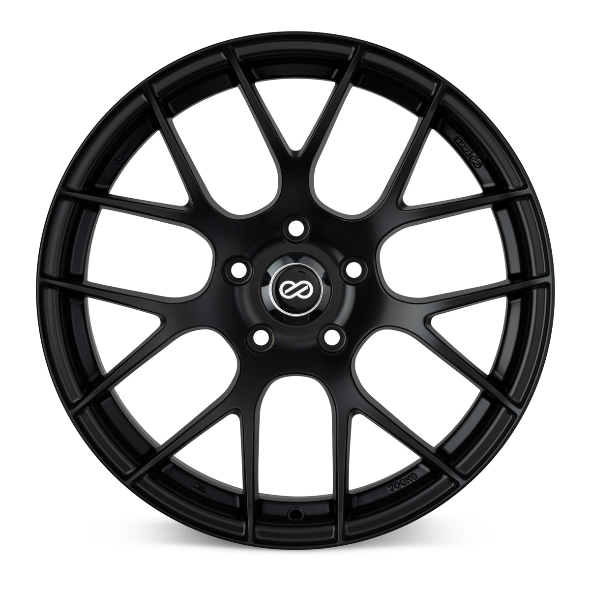 Enkei Raijin 18x9.5 35mm Offset 5x120 Bolt Pattern 72.6 Bore Diameter Matte Black Wheel