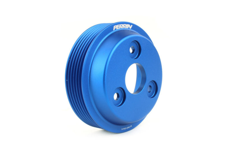 Perrin 2022 Subaru BRZ/GR86 Water Pump Pulley - Blue (PSP-ENG-113BL)