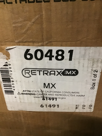 Retrax 2019 Chevy & GMC 5.8ft Bed 1500 RetraxONE MX | 60481 Scratch & Dent