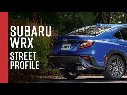 MBRP 2022+ Subaru WRX 3in Cat-Back Dual Split Rear Quad Tips Street Profile Exhaust (S4807304)