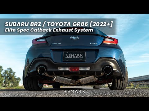 REMARK Elite Spec CatBack Exhaust, Toyota GR86 / Subaru BRZ 2022+, Stainless Steel Tip Cover (RK-C2063T-04)