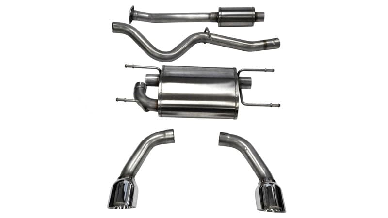 Corsa 12-14 Scion FRS / 22-23 BRZ 2.4L / 12-21 BRZ 2.0L / 22-23 GR86 / 12-20 Toyota 86 Polished Sport Cat-Back Exhaust (14864)