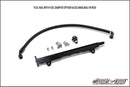 AMS Performance 08-15 Mitsubishi EVO X CNC Machined Aluminum Fuel Rail w/Pulsation Dampener - Black (AMS.04.07.0006-2)