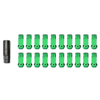 Wheel Mate Muteki SR48 Open End Lug Nuts - Green 12x1.50 48mm