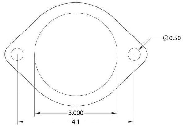 GrimmSpeed Gasket Downpipe to Catback 3" 2 bolt 2X THICK (grmGasket-076001)