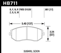 Hawk 13-15 Subaru BRZ/13-15 Legacy 2.5i / 13-16 Scion FR-S DTC-60 Front Race Brake Pads