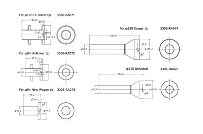 HKS Black Silencer for 115mm Tip Exhausts (hks3306-RA076)