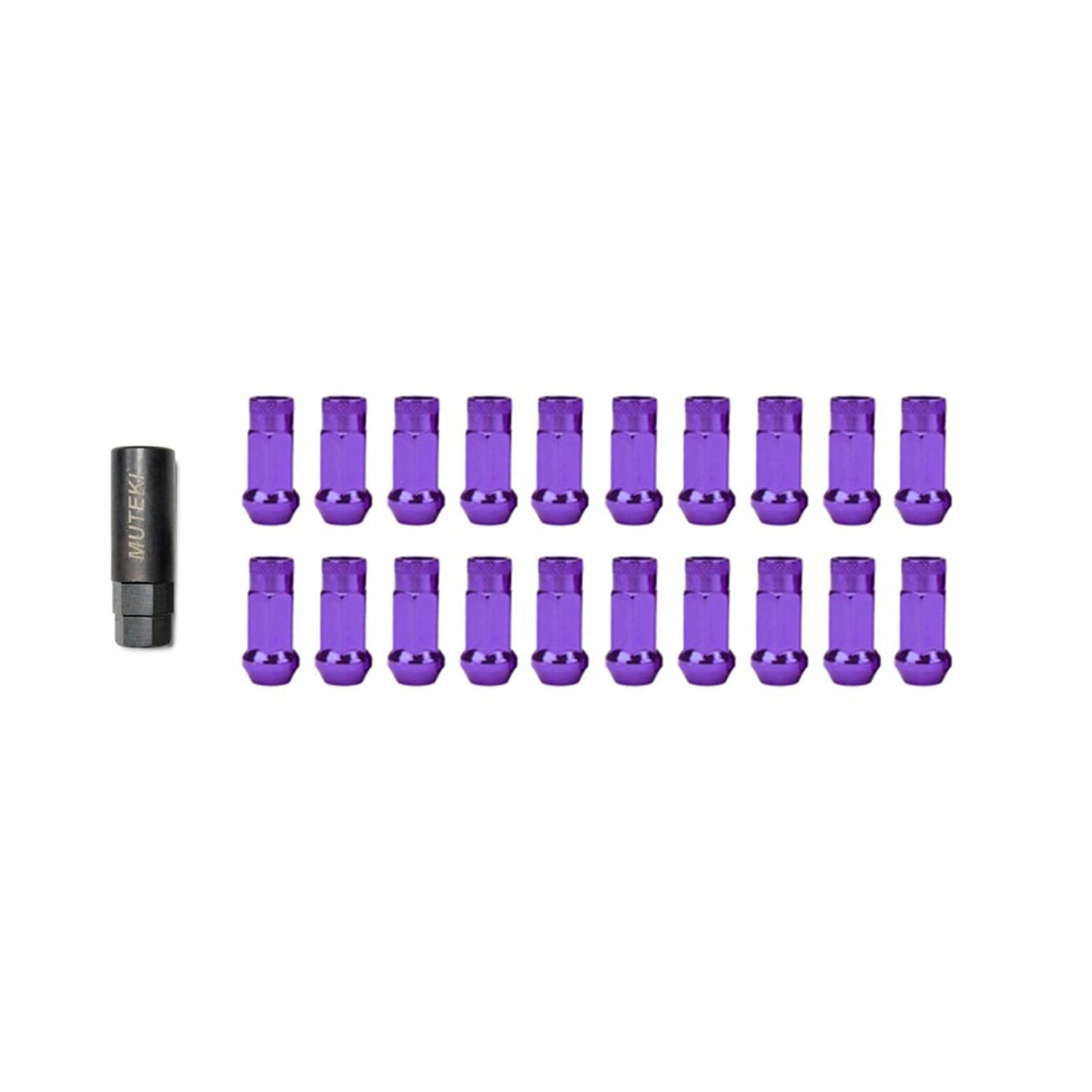 Wheel Mate Muteki SR48 Open End Lug Nuts - Purple 12x1.25 48mm for  09+ Nissan 370Z (whm32905L)