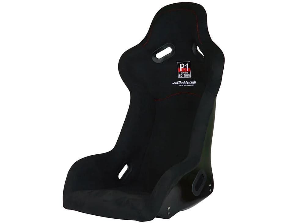 Buddy Club P1 Limited Bucket Seat (Wide) Black V.2 (All Black) (BC08-P1BKSL-B2)