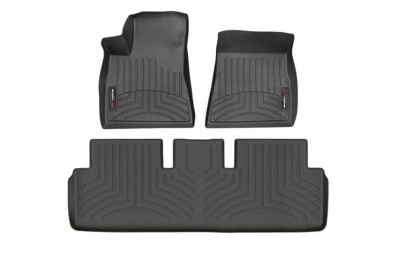 WeatherTech Front and Rear FloorLiner Black | 2017+ Tesla Model 3 (441220-1-2)