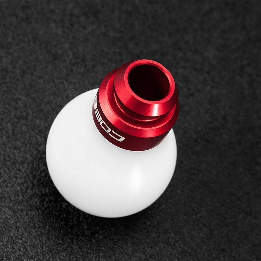 Cobb Subaru 5-Speed COBB Knob - White w/ Race Red (cobb211350-W-RD)