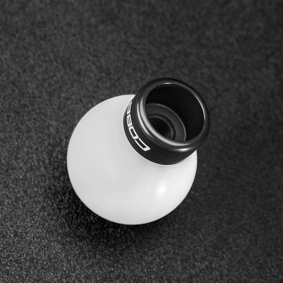 Cobb Subaru 6-Speed COBB Knob - White Knob w/ Stealth Black (cobb213350-W-BK)