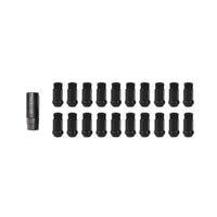 Wheel Mate Muteki SR48 Open End Locking Lug Nut Set of 4 - Black 12x1.25 48mm