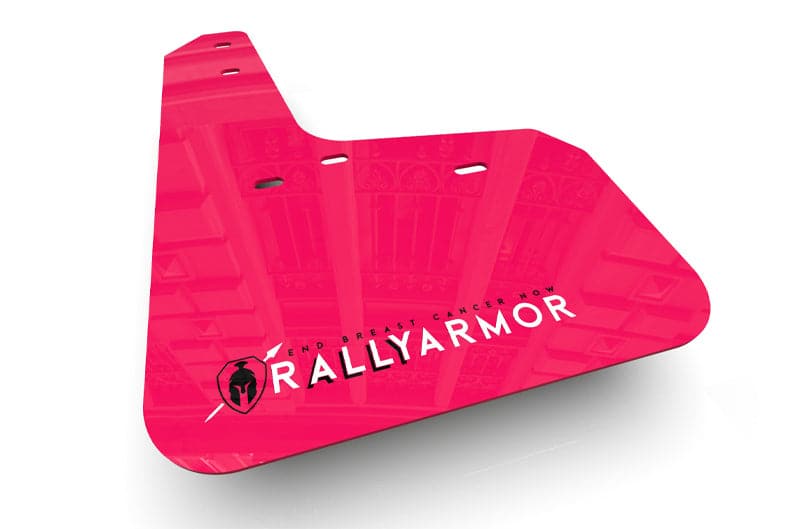 Rally Armor 2017+ Tesla Model 3 Pink Mud Flap BCE White Logo (ralMF62-BC20-PK/WH)