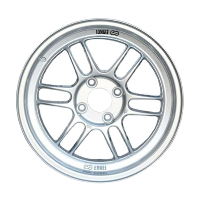 Enkei RPF1 16x8 4x100 38mm Offset 73mm Bore Silver Wheel for Miata 4-Lug / 02-06 Mini / Honda 4-Lug (3796804938SP)