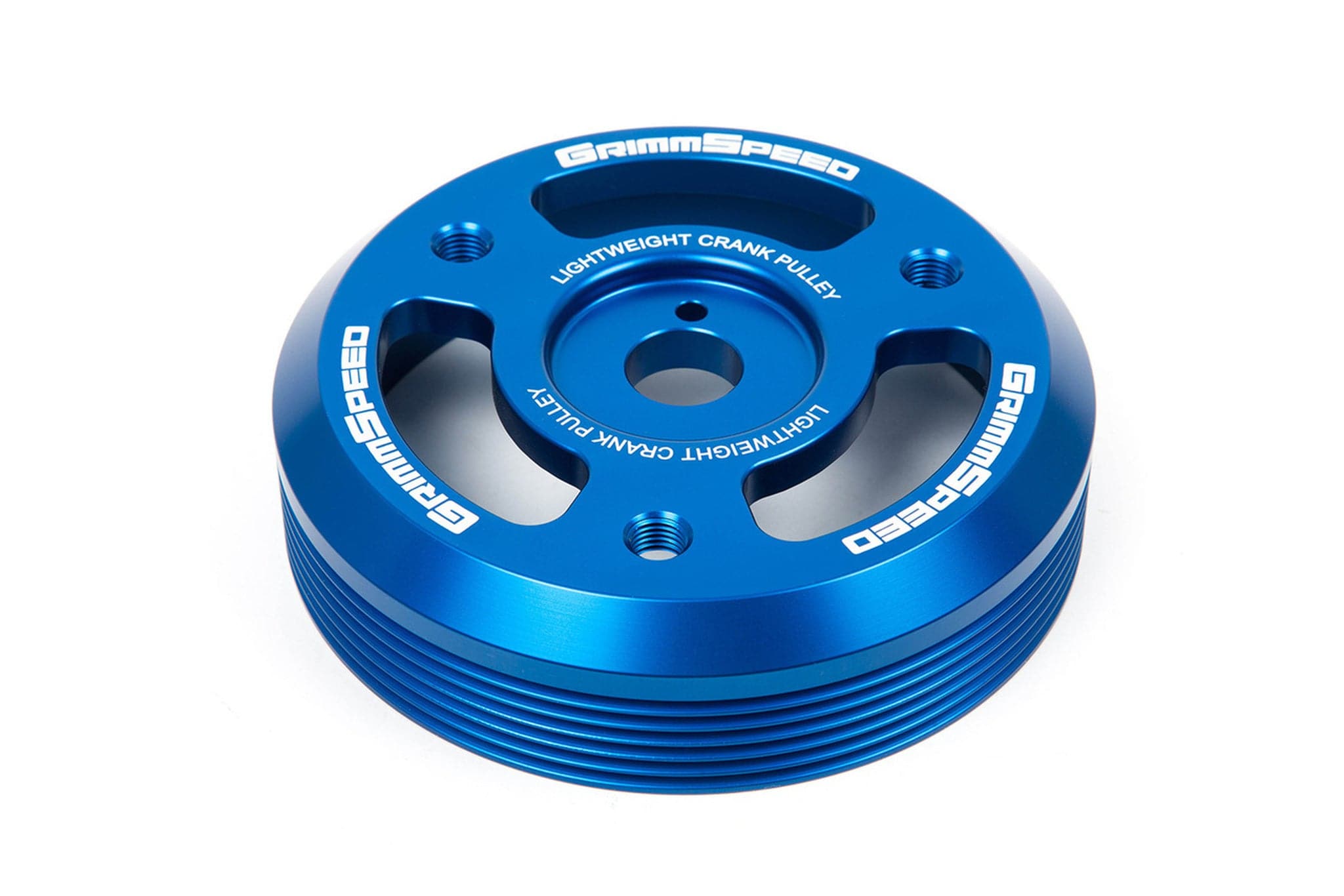 GrimmSpeed 13+ Subaru BRZ / 13+Toyota 86/FR-S / 15-18 Subaru WRX Lightweight Crank Pulley - Blue (grm095022)