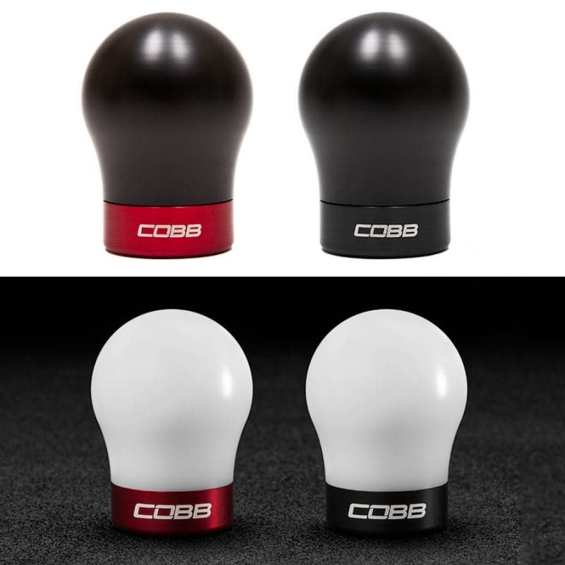 Cobb Ford 13-14 Focus ST/14-15 Fiesta ST White Shift Knob - Red Base