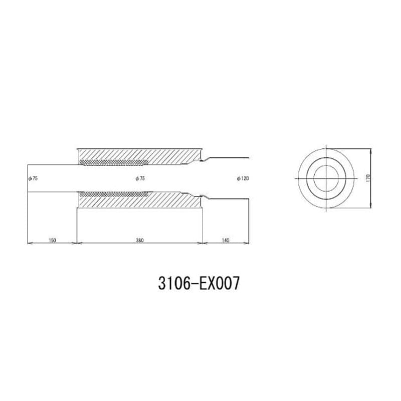 HKS Universal SS Hi-Power Muffler (120mm tip / 75mm piping) (hks3106-EX007)