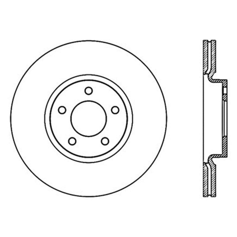 StopTech Power Slot 07-09 Mazdaspeed3 Slotted Left Front Rotor