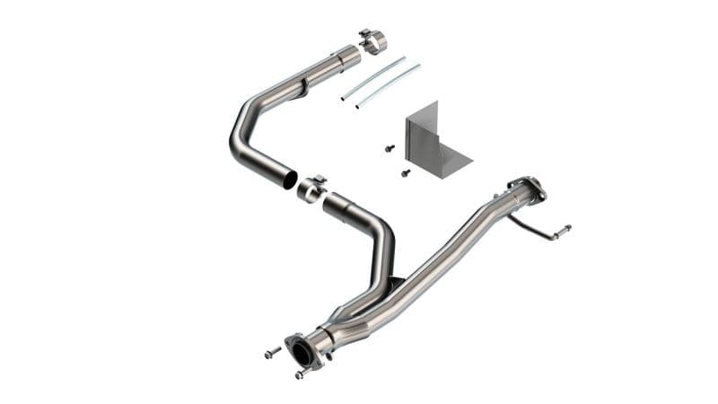 Borla 2016-2022 Toyota Tacoma 3.5L V6 T-304 Stainless Steel Y-Pipe - Brushed (60699)