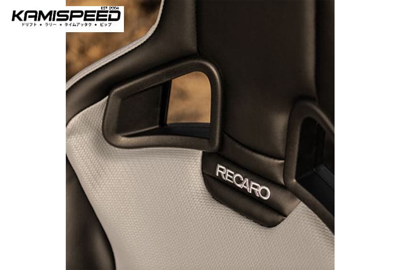 RECARO Black Vinyl/Grey Vinyl Cross Sportster ORV Driver Seat