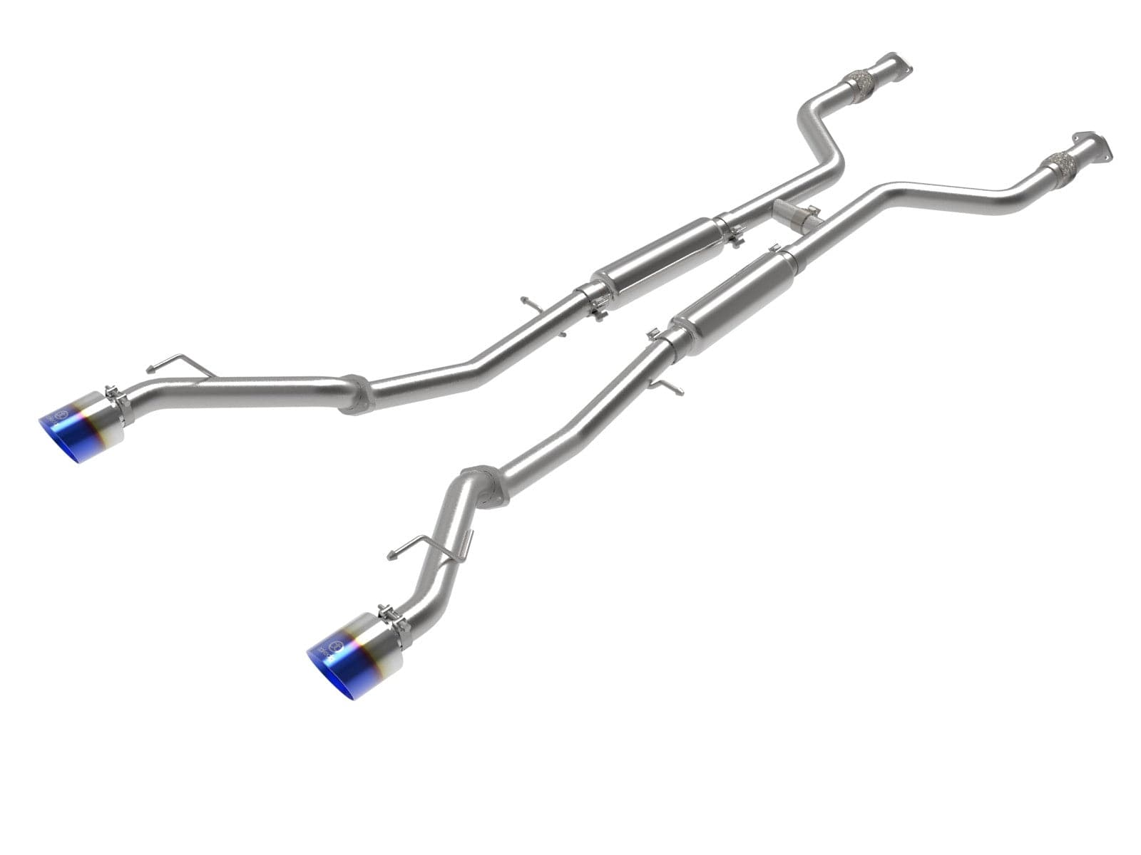 aFe POWER Takeda 2023+ Nissan Z 2 1/2in 304 SS Cat-Back Exhaust System w/ Blue Flame Tips (49-36138-L)