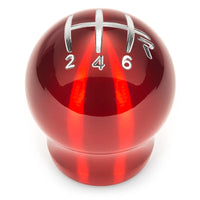 Raceseng Contour Shift Knob (Gate 3 Engraving) M12x1.25mm Adapter - Red Translucent