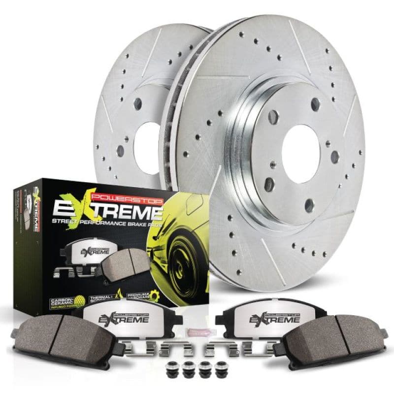 Power Stop 13-16 Subaru BRZ Rear Z26 Street Warrior Brake Kit (K4631-26)